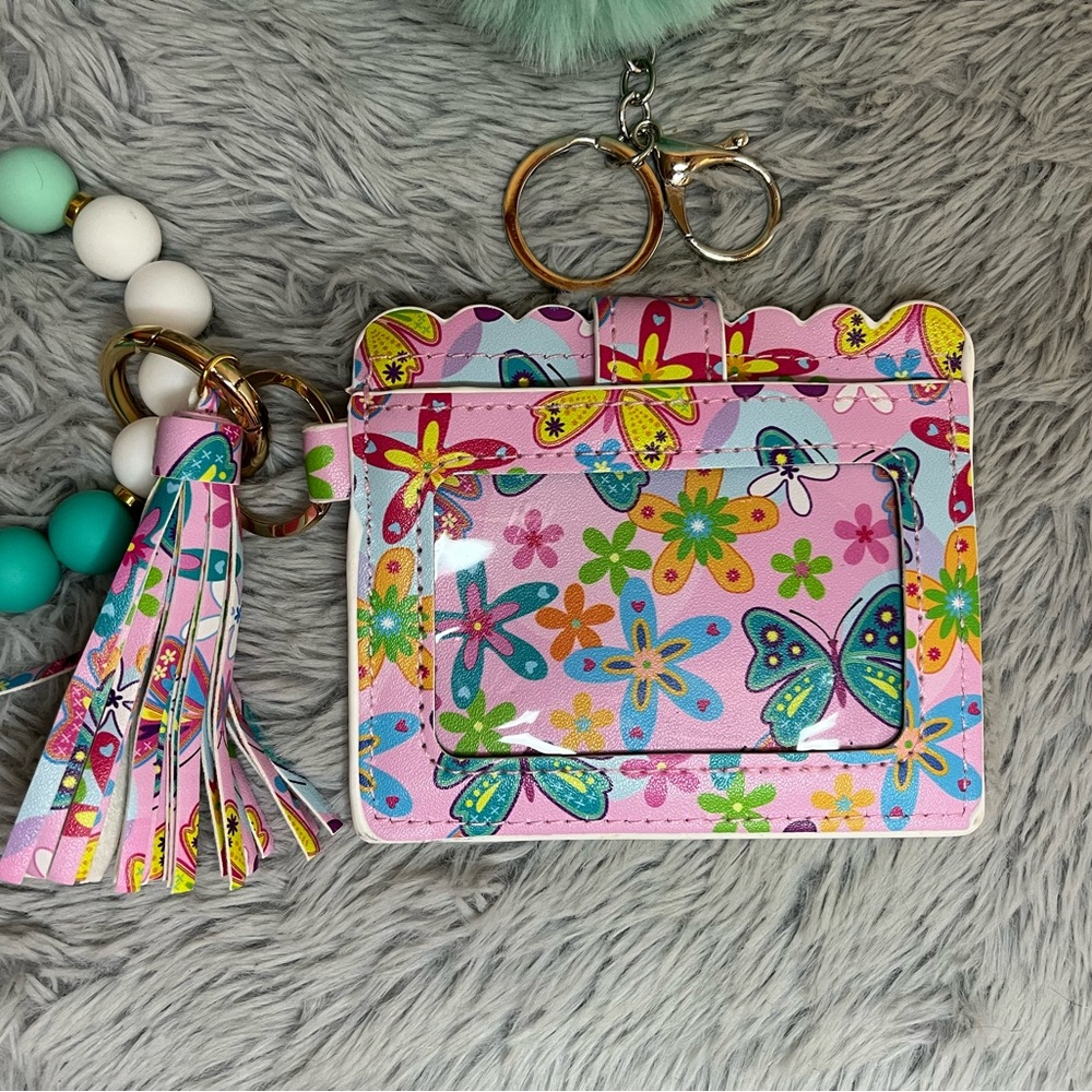 Butterfly Card Wallet with Keychain - Picture 5 of 5
